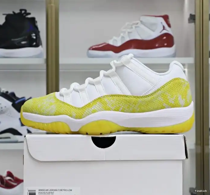 Jordan Air 11 Low"YellowSnakeskin" Retro 0418
